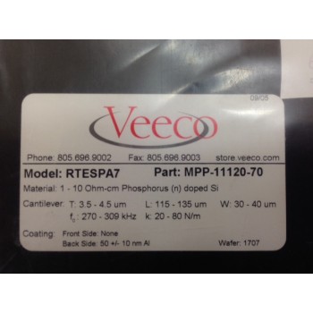 Veeco RTESPA7 MPP-11120-70 1-10 Ohm-cm Phosphorus(n) doped Si